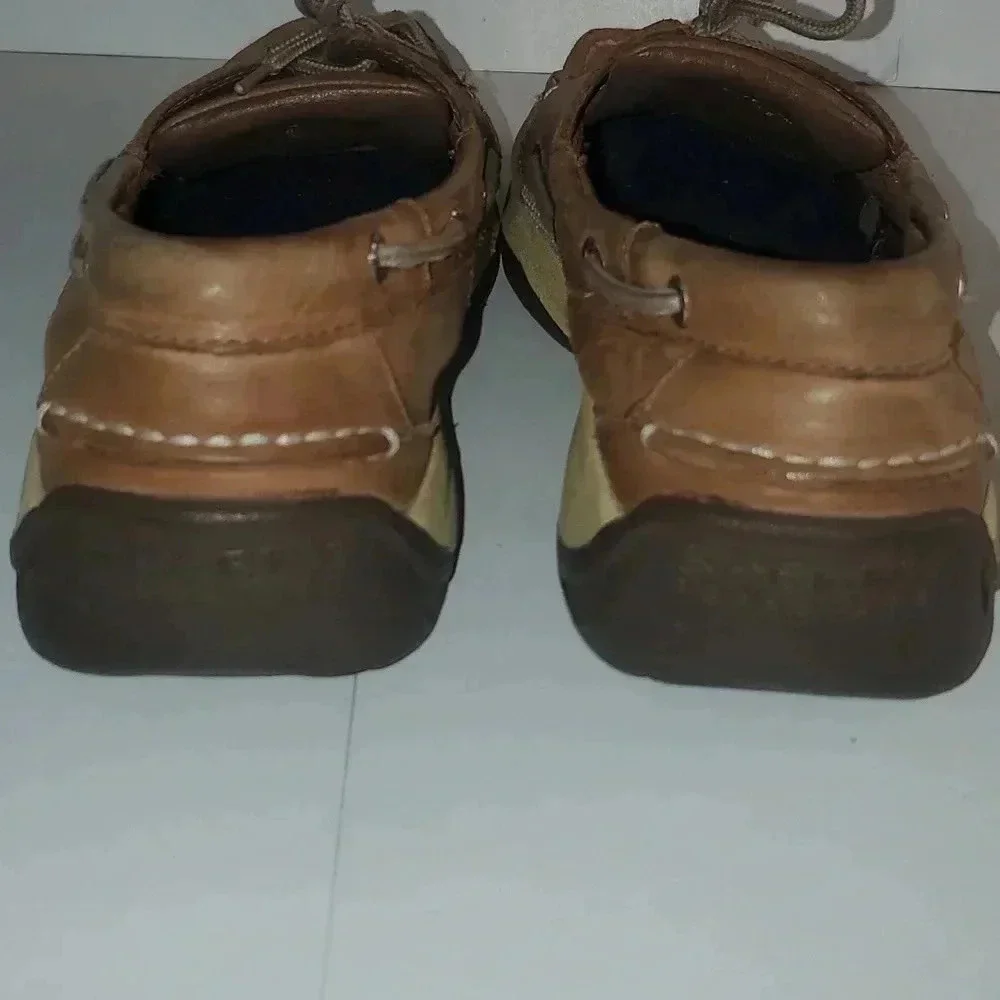 Sperry Intrepid 2 Eye Boat Shoe Moc Silhouette Dark Tan Sz 11.5 M Mens